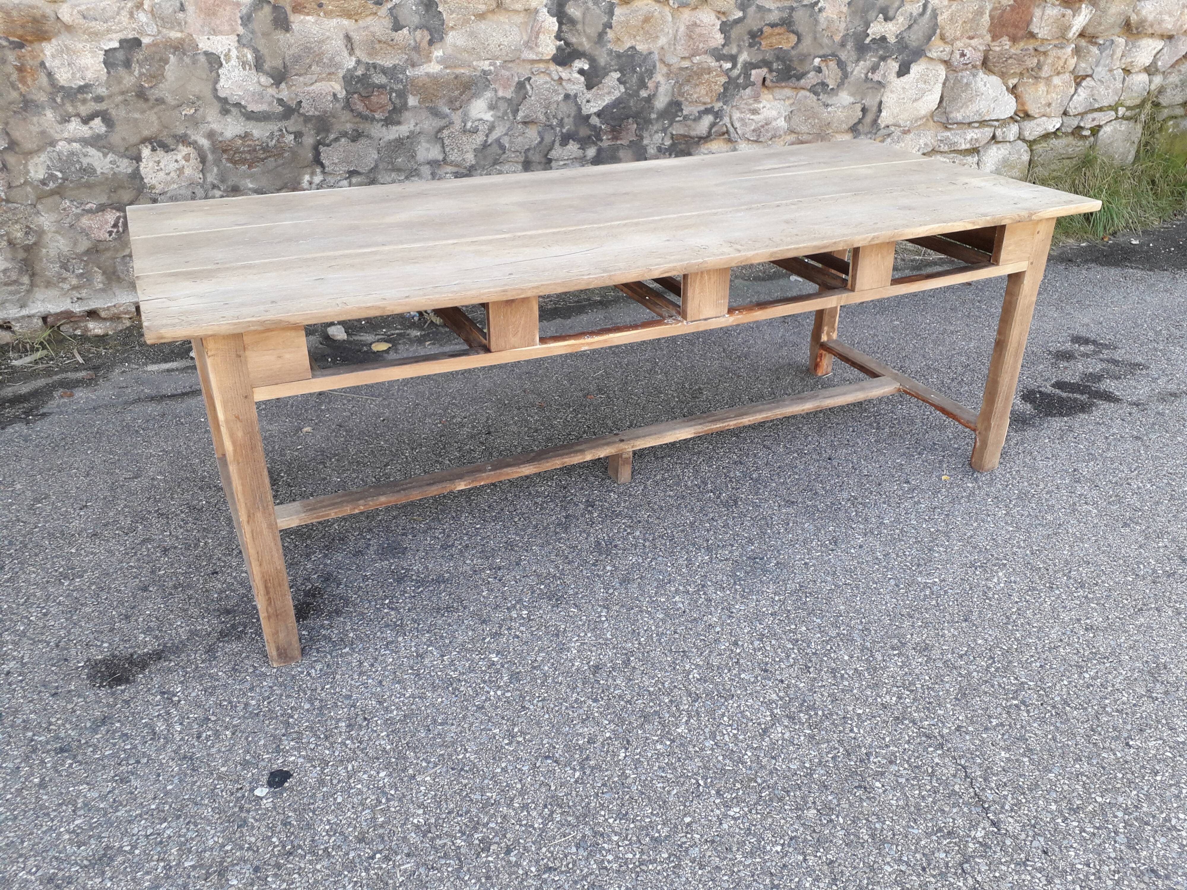 214 cm drawer farm table