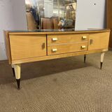 Vintage dressing table from the 50s in birch wood