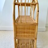 Rattan shelf