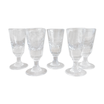 5 verres à absinthe
