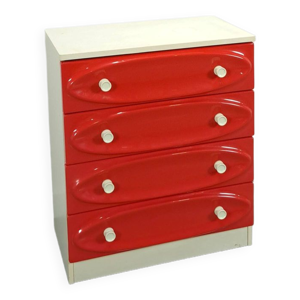 Ladekast vintage avec - rouge rose