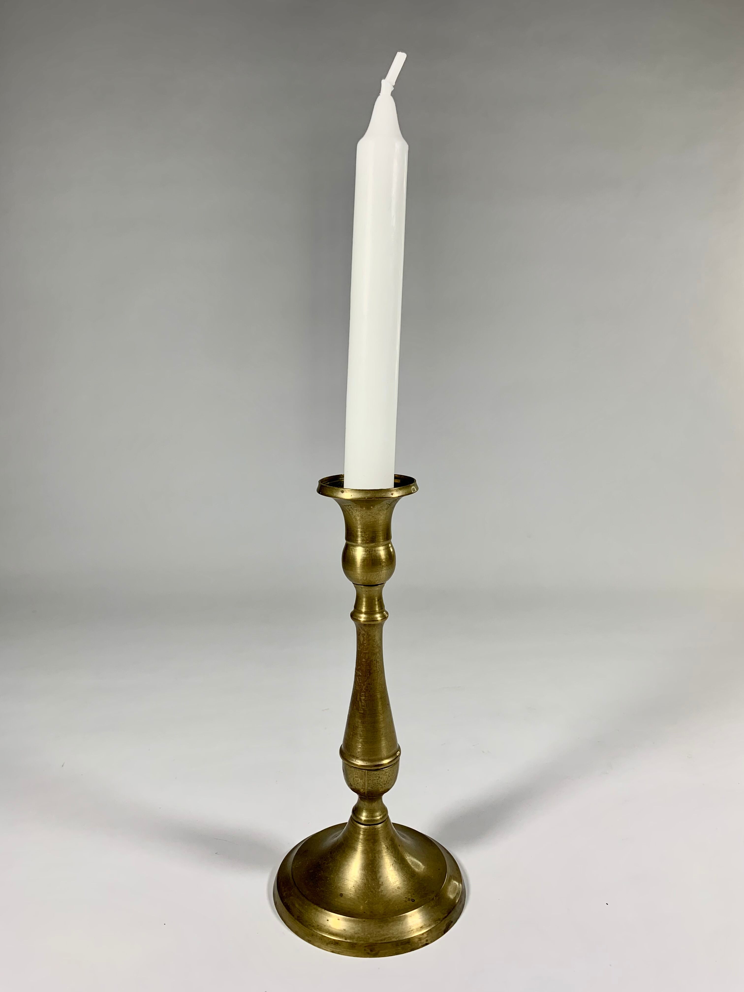 Candlestick in patinated gilded copper late nineteenth century
