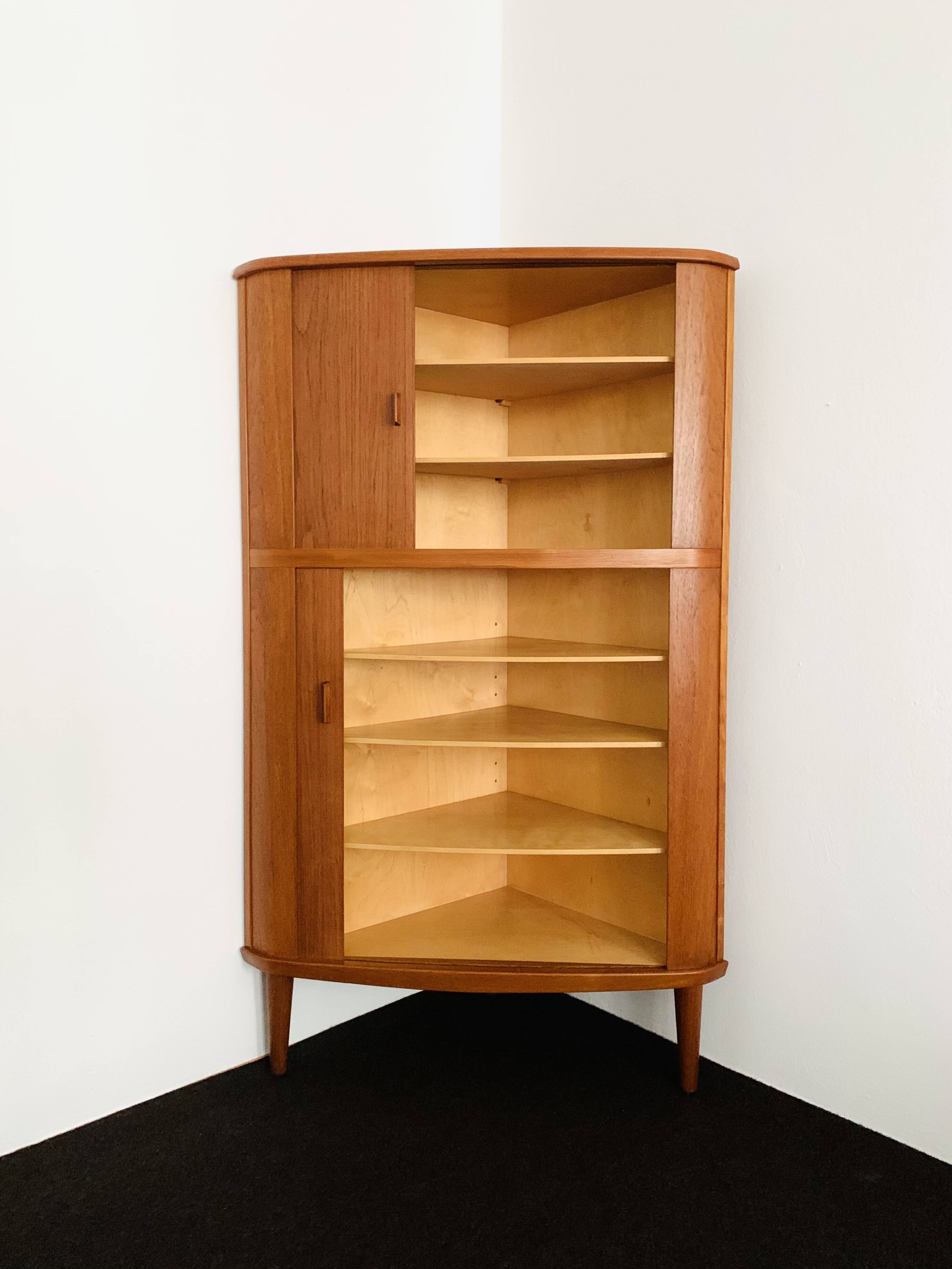 Teakwood Corner Cabinets by Arne Hovmand-Olsen for Skovmand and Andersen