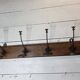 Old coat rack with 4 hooks