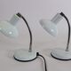 White couple table lamps Made in Italy by Veneta Lumi