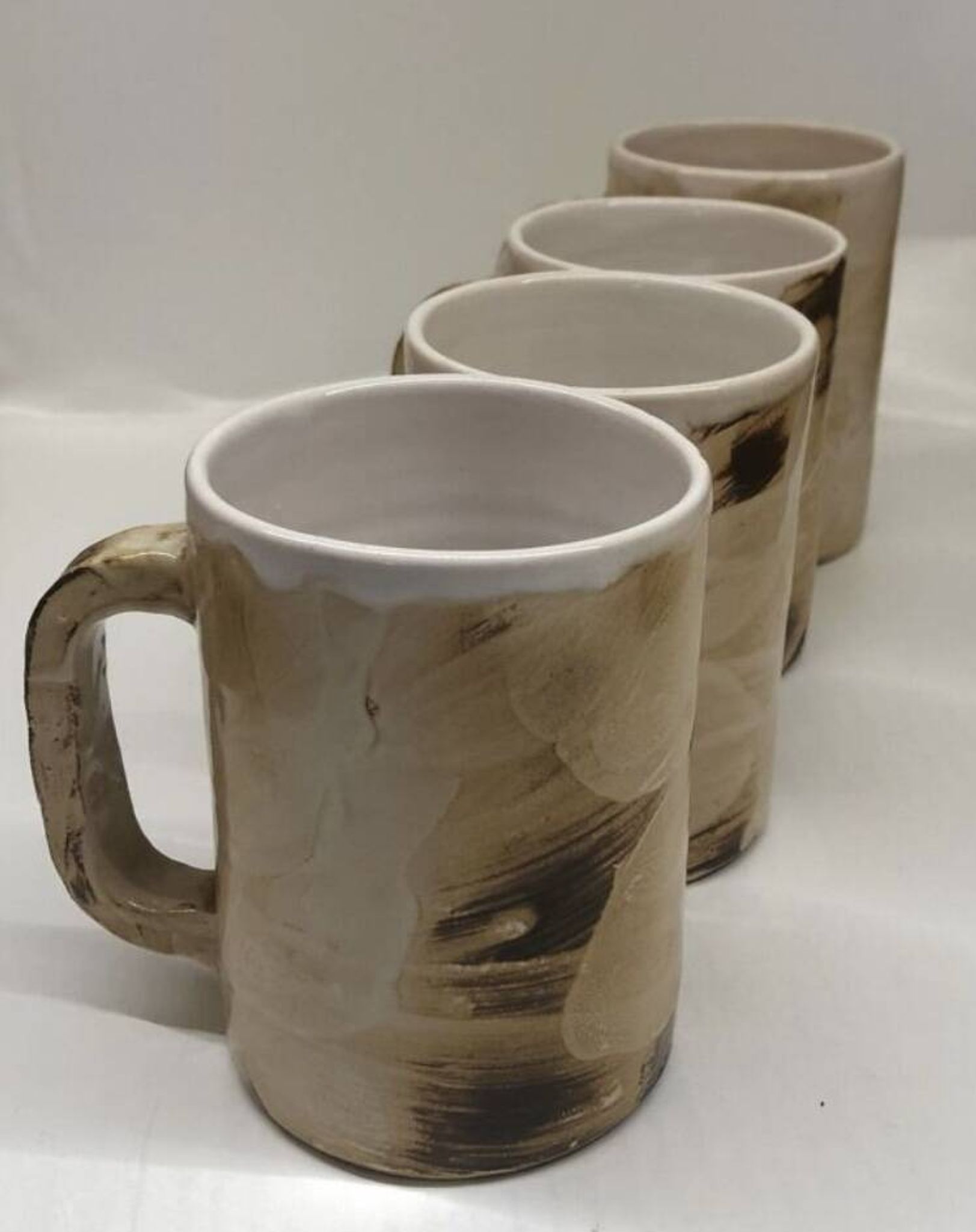 Lot of 4 cups from the Palissy gallery in Vallauris