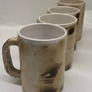 Lot of 4 cups from the Palissy gallery in Vallauris