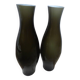 Pair of taupe glass vases – New condition