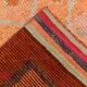 Pastel Tones Geometric Turkish Vintage Hallway Runner Rug, 95x345 Cm