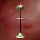 Art Deco floor ashtray in brass and metal