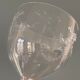 Set of 4 antique chiseled crystal foot glasses