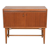 Buffet scandinave vintage en teck avec surface d’écriture, années 60