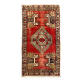 Petit tapis turc vintage 101x53 cm, short runner, tribal, shabby, mini tapis