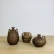 Trio de vases en grès vintage