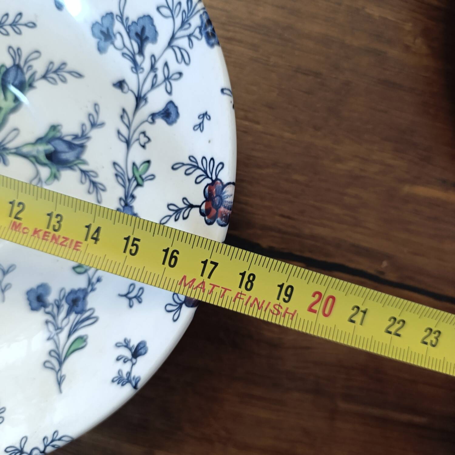 Johnson Brothers pink Chintz soup plate