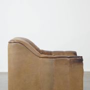 70s vintage buffalo leather design armchair from De Sede model DS44
