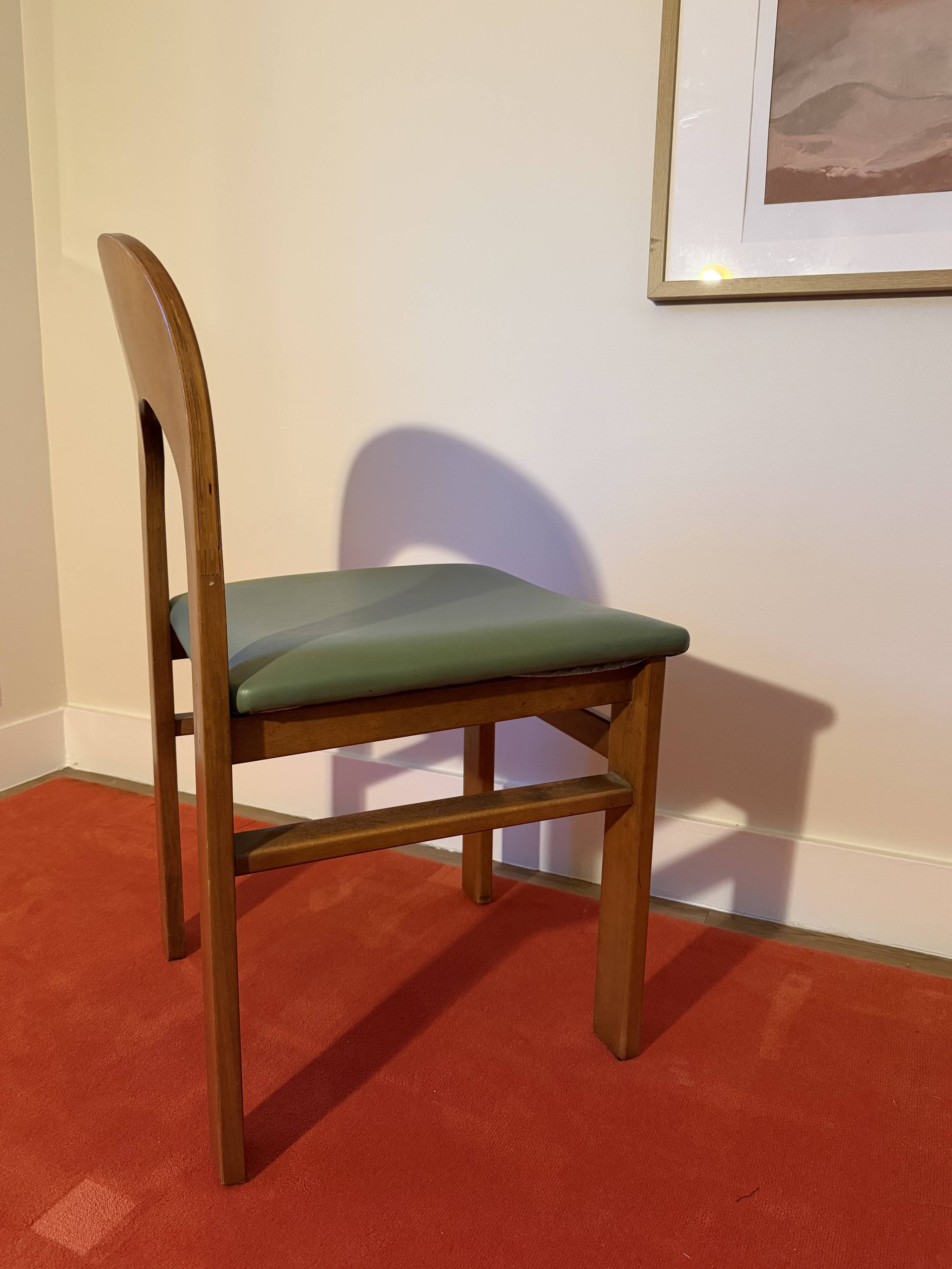 Set of 4 Arcadia dining chairs by Caraceni for Tagliabue.
