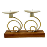 Candlestick for two candles in the space age style, Belgium, 1980s