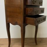 Louis XV style bedside in walnut