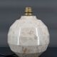 Modernist Art Deco ball lamp in carved marble, France, Circa 1930
