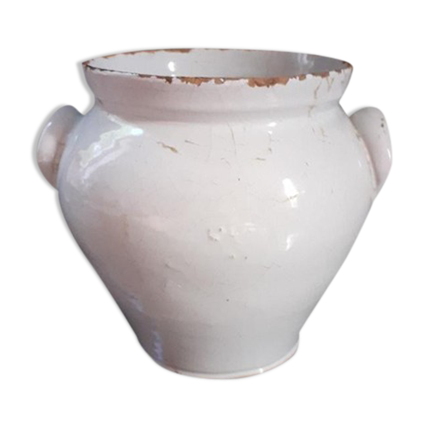 Glazed earth pot