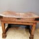 Ancien table billot de boucher trussant & cie, 1960