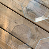 Transparent arcoroc plates