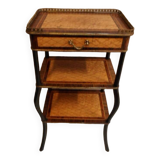 Table d'appoint antique Napoléon 3 avec marqueterie