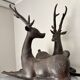 Solid bronze deer 20kg (1979), with period sales certificate.