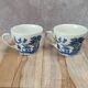 Lot de 2 tasses anglaises décor bleu style Willow
