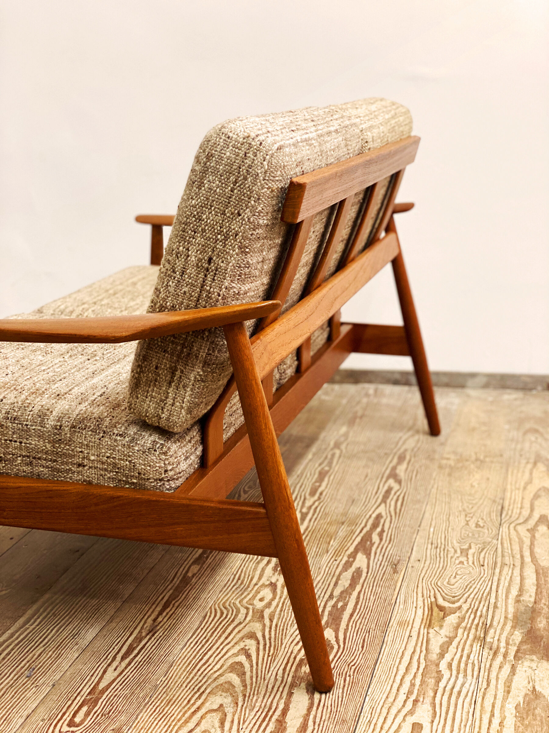 Mid century teak two-seater sofa by Arne Vodder for France and Son, Denmark, 1950s