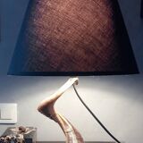 Brutalist Ram's Horn Living Room Lamp 1970