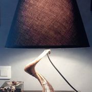 Lampe de salon brutaliste corne de Belier 1970