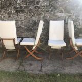 Set de 4 chaises et de 2 fauteuils inclinables Polyconfort