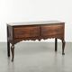 Antique 18th-century English oak dresser/sideboard with brass handles