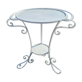 Wrought iron garden table