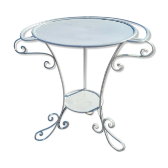 Wrought iron garden table