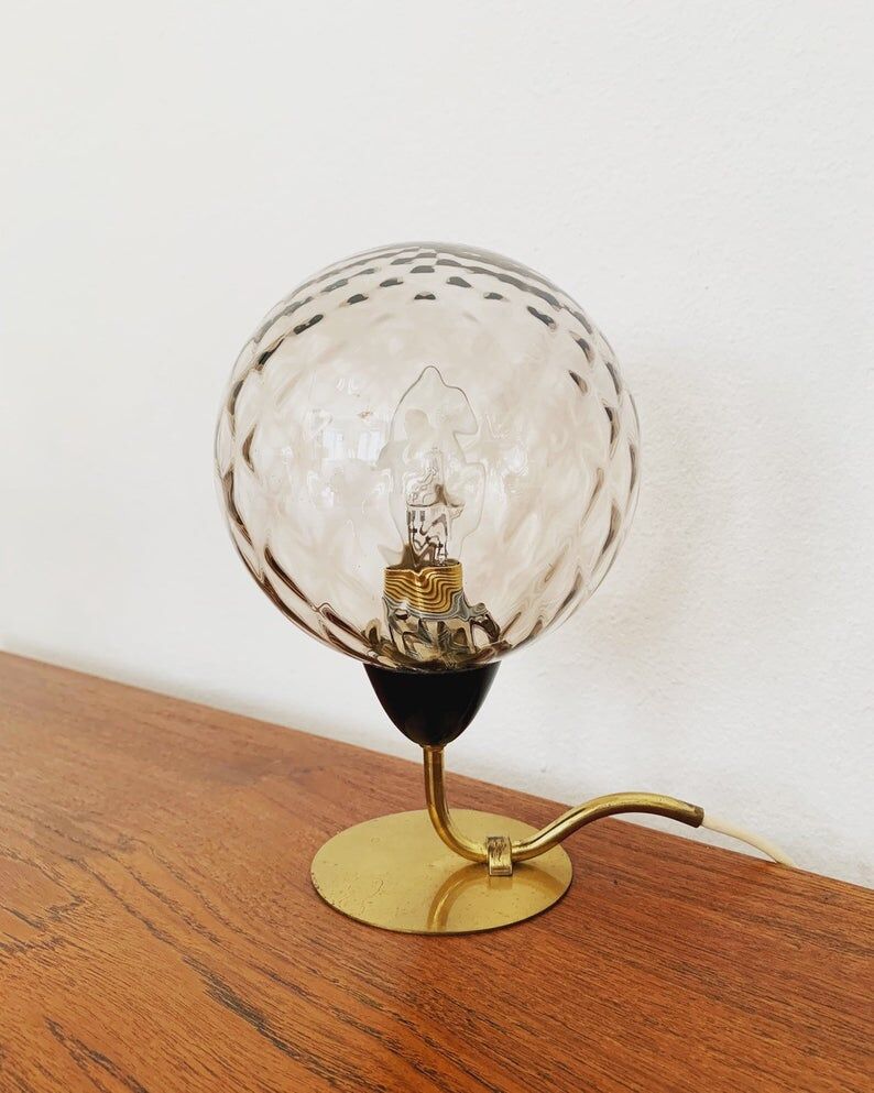 Lovely set of 2 swedish Mid Century Modern brass table lamps