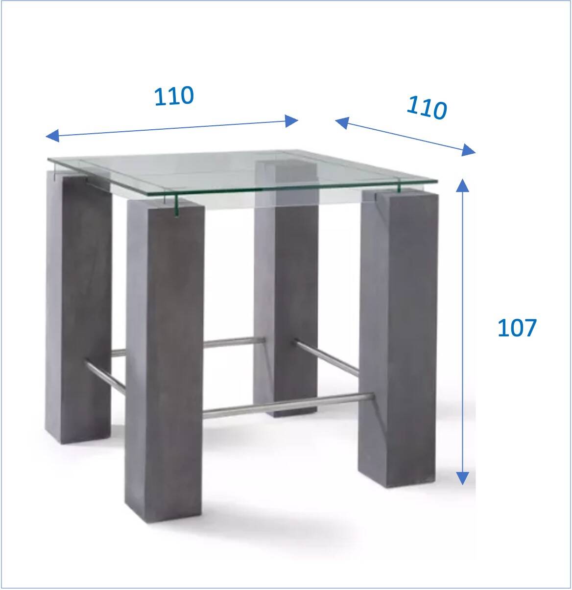 Table haute, mange-debout Ténéré de Roche Bobois