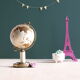 Globe Planet brass cigarette dispenser