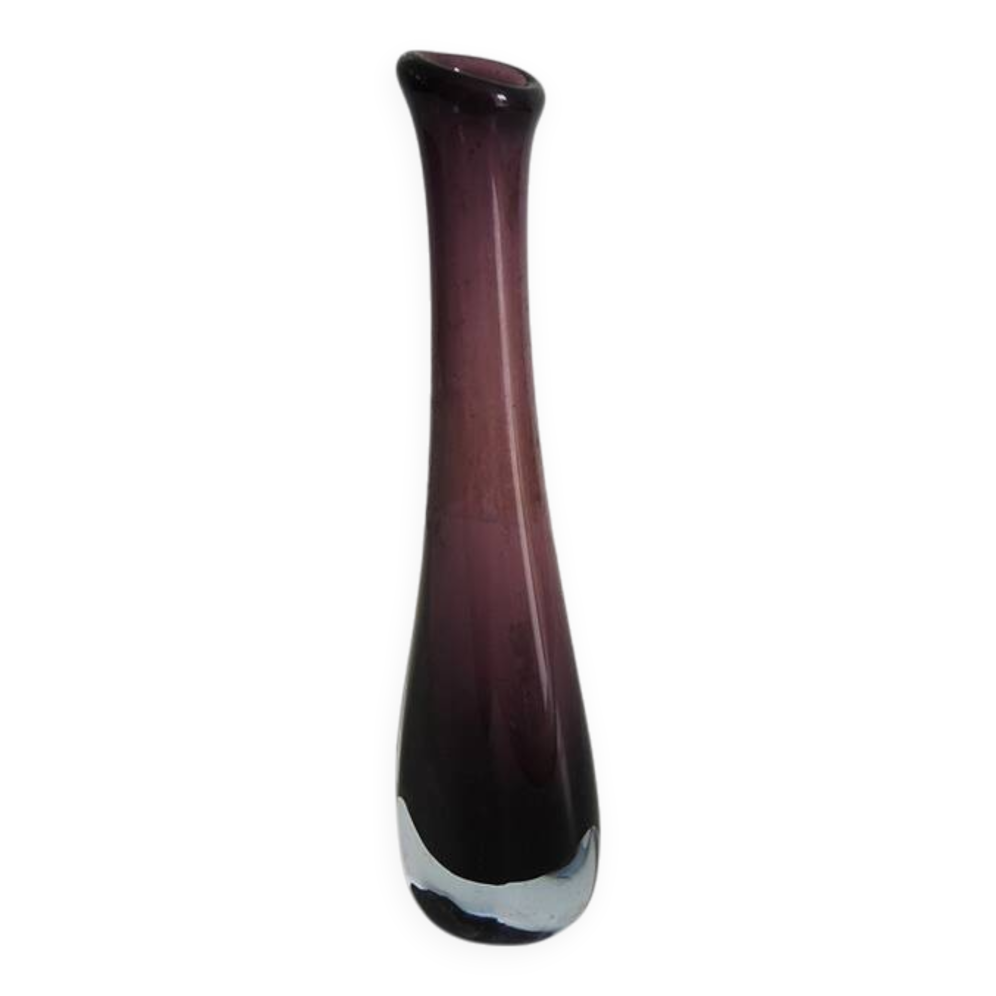 Antique purple glass soliflore vase