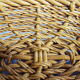 Fruit basket in golden yellow braided dab