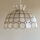 Suspension lampshade in mother-of-pearl 1950 vintage light fixture