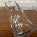 Trio of vintage molded glass vases from the 70s