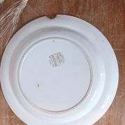 Large hollow iron earth dish daisy decor