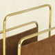 Vintage metal magazine holder