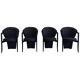 Set of 4 chairs Pietro Constantini 1980s