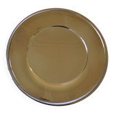 Round silver-plated serving plate or dish, diameter 30 cm.