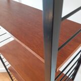 Flexible library, teak and metal