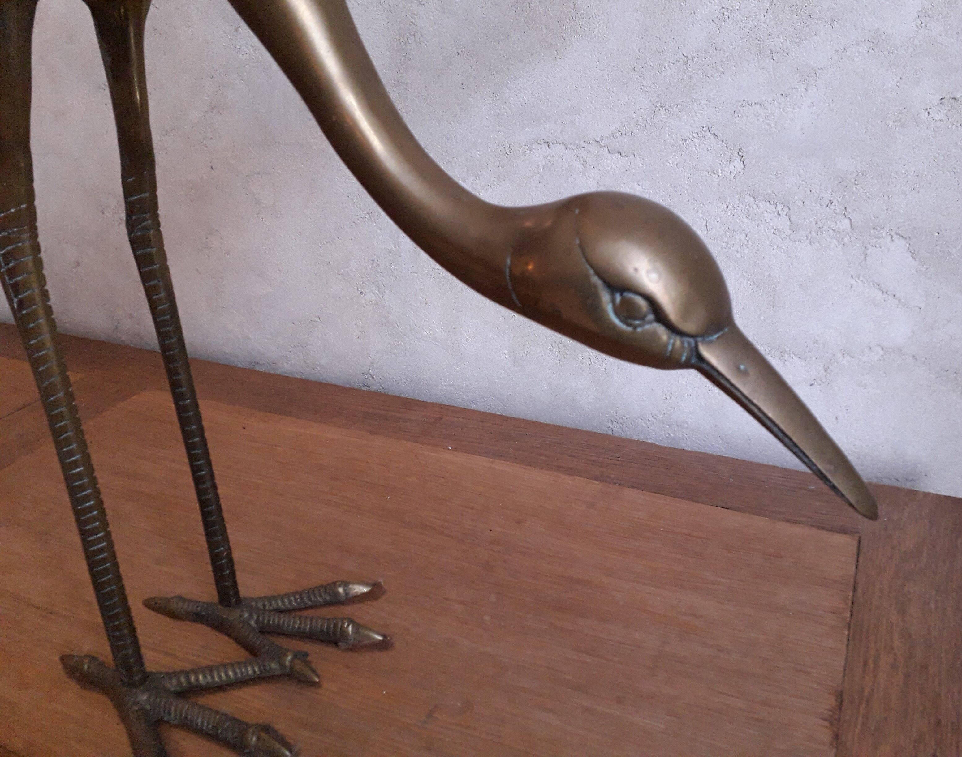 Brass heron